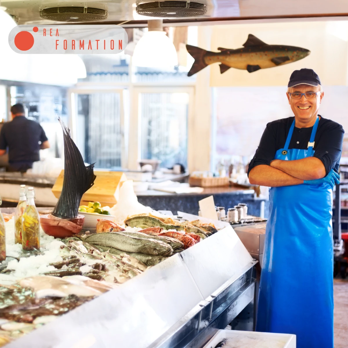 Professionnel de poissonnerie concerné par les obligations HACCP